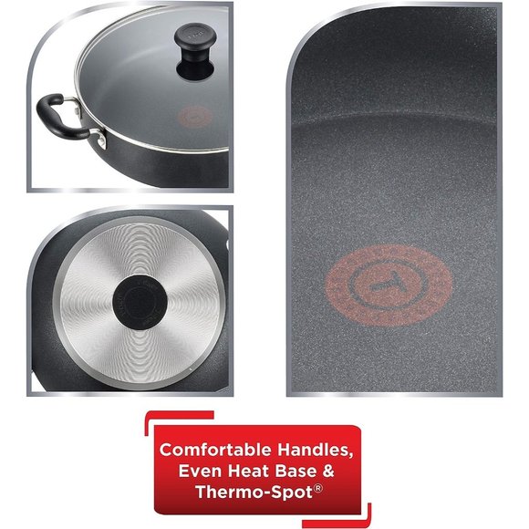 5 Quart Nonstick Saute Pan with Glass Lid - Picture 4 of 7